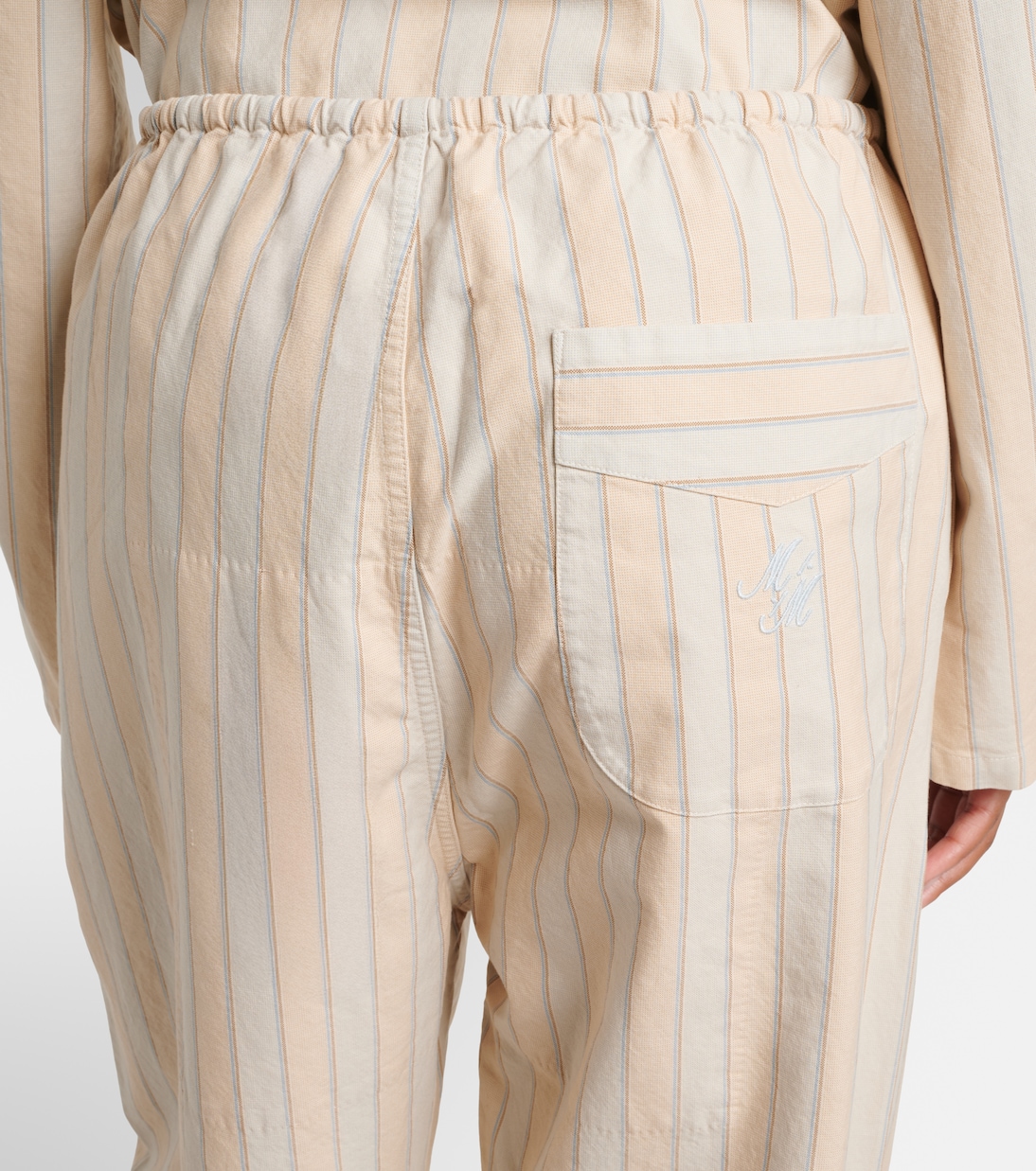 Striped cotton wide-leg pants | Maison Margiela