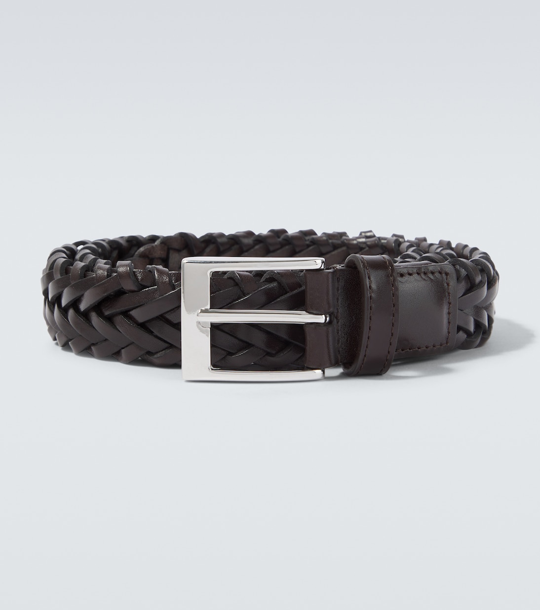 Braided leather belt | Lardini