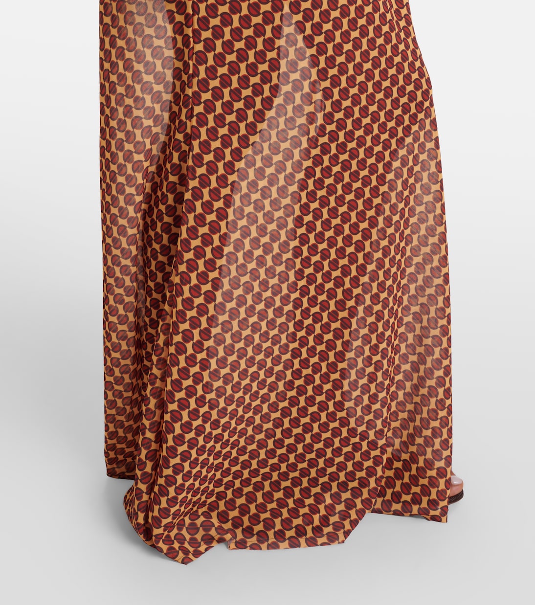 Nema printed sheer maxi dress | Bananhot