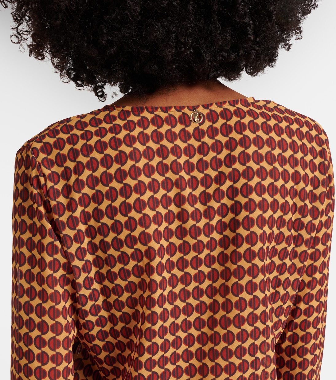 Nema printed sheer maxi dress | Bananhot