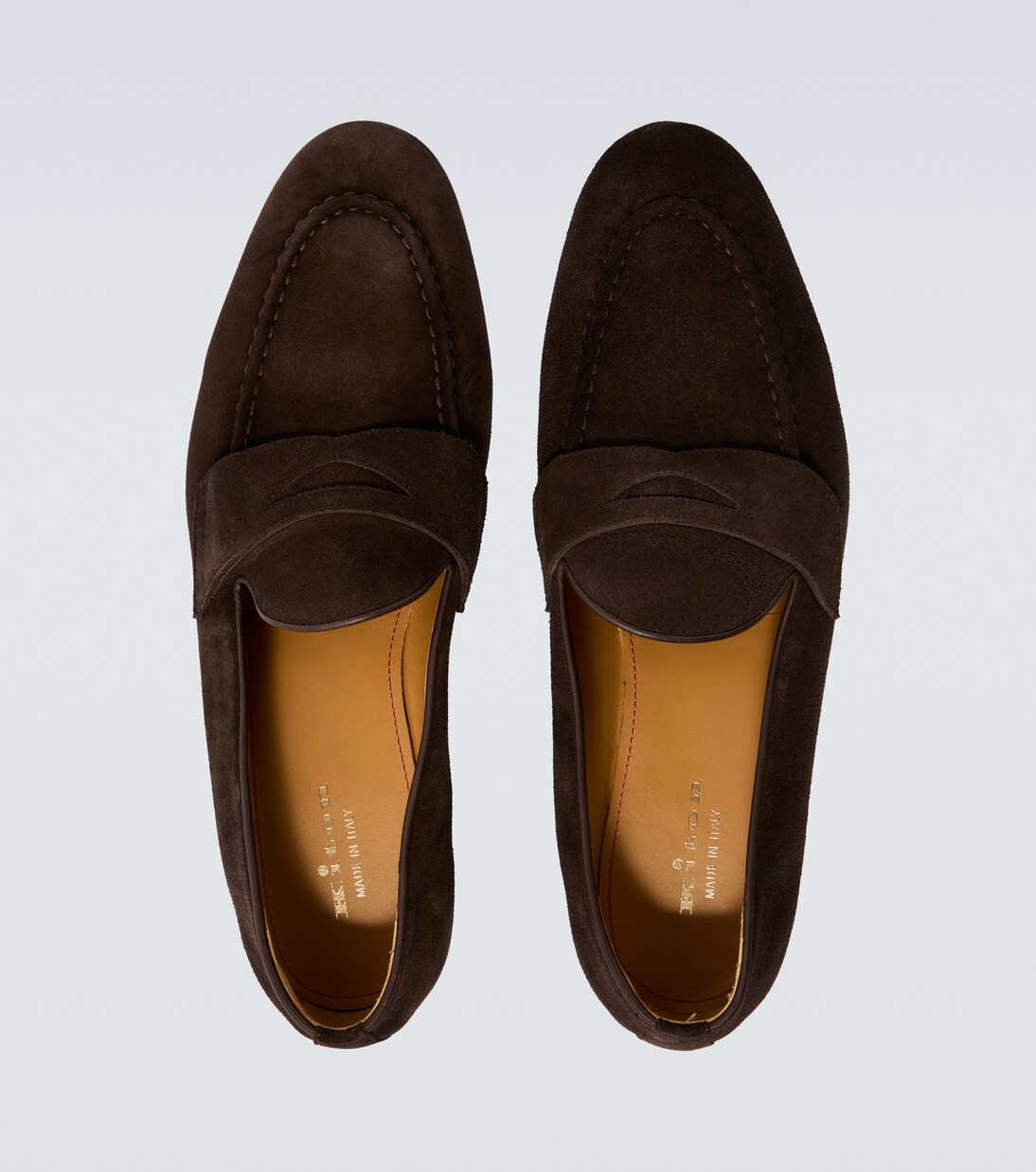 Suede penny loafers | Kiton