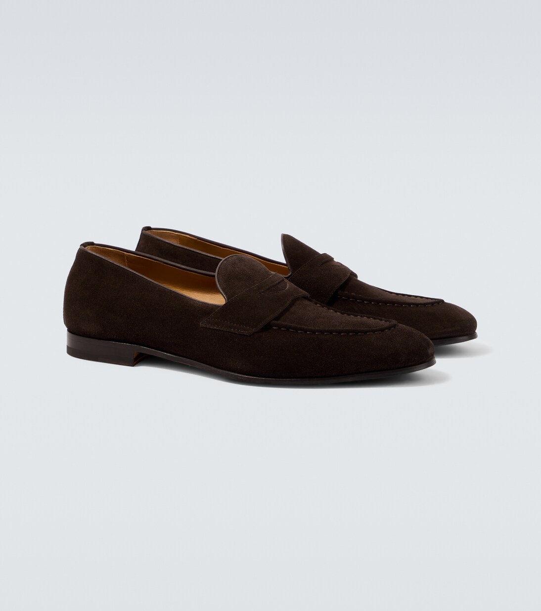 Suede penny loafers | Kiton