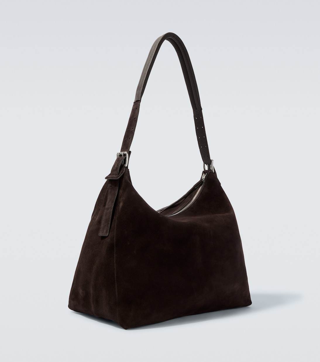 Belted suede shoulder bag | Lemaire