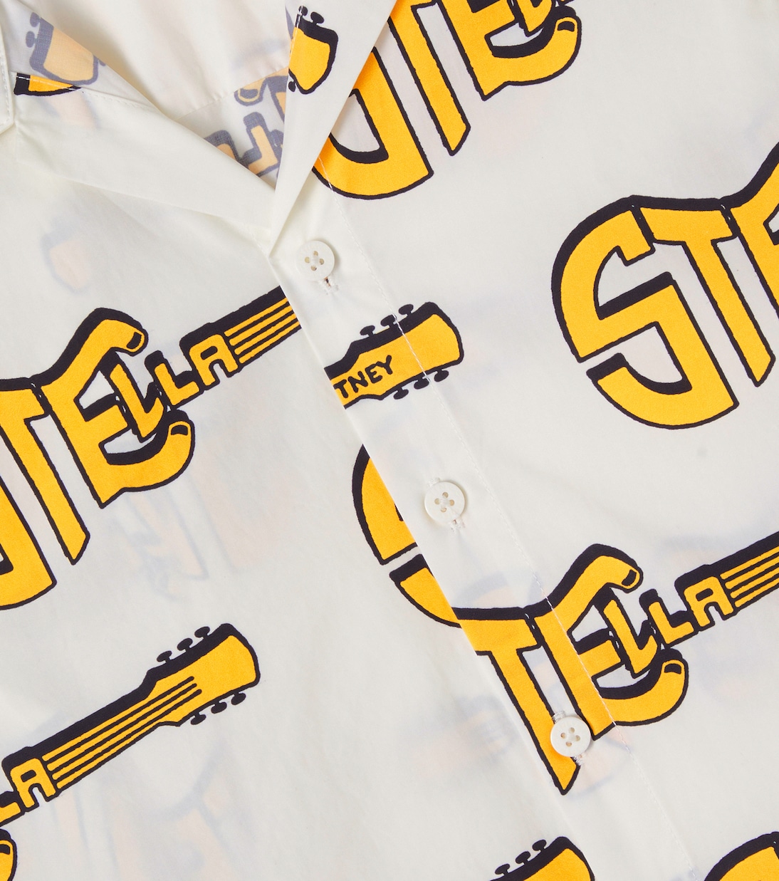 Chemise imprimée en coton à logo | Stella McCartney Kids