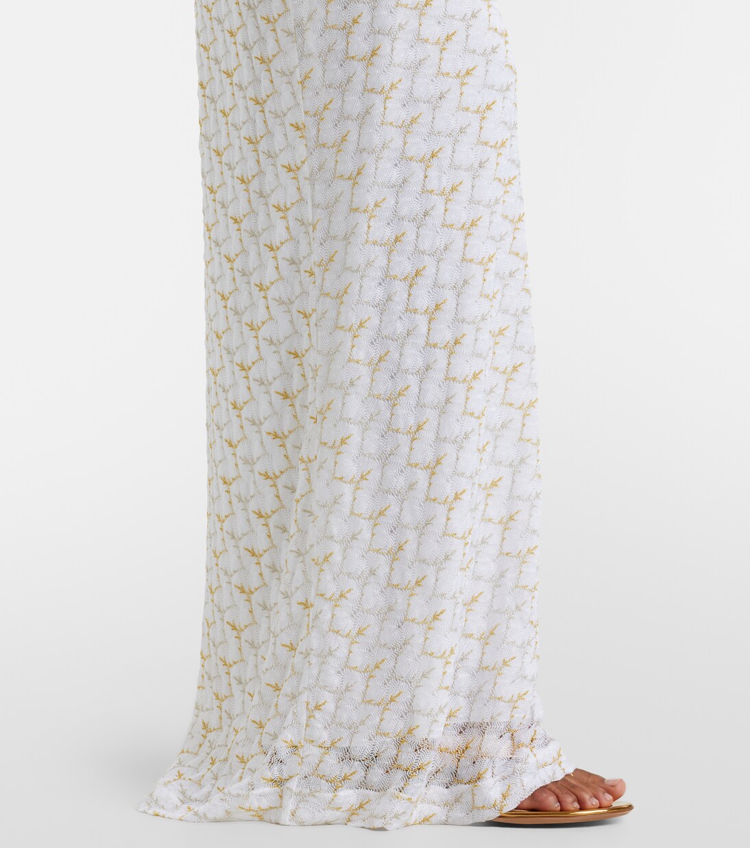 One-Shoulder-Maxikleid aus Lamé | Missoni