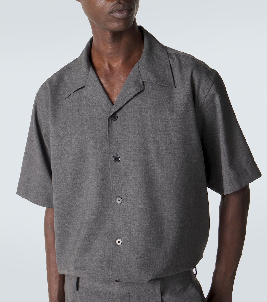 Cashmere poplin shirt | Auralee