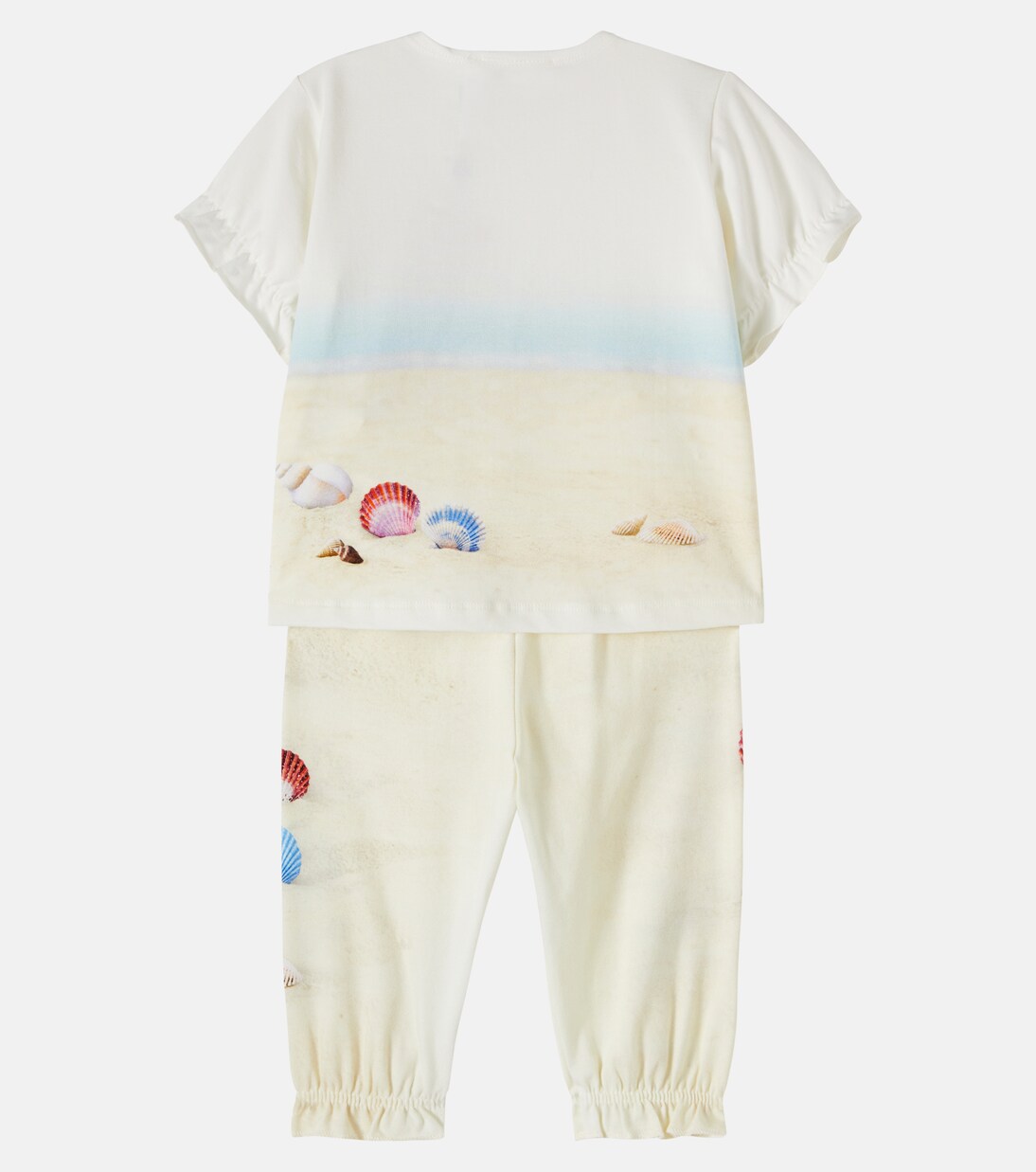 Baby Eline and Selena cotton-blend T-shirt and pants set | Molo