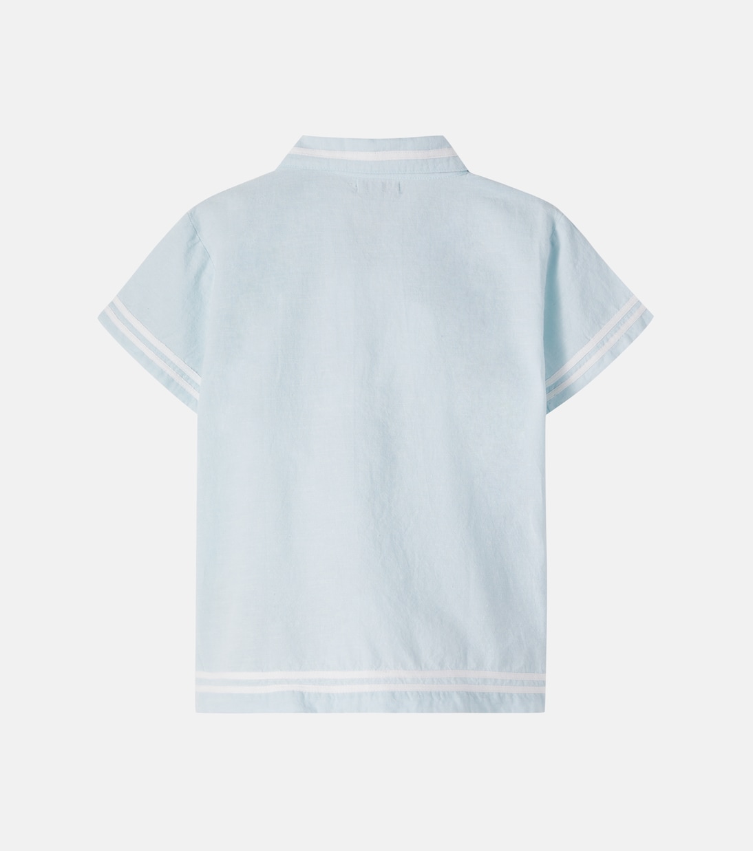 Malo cotton and linen bowling shirt | Bebe Organic