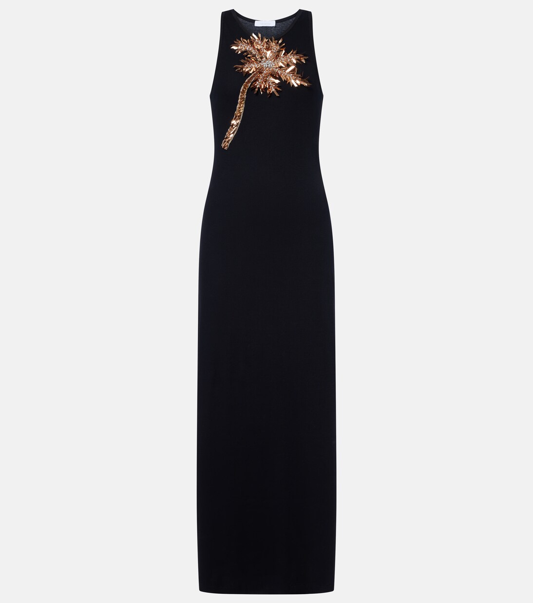 Verziertes Maxikleid aus einem Baumwollgemisch | Rabanne