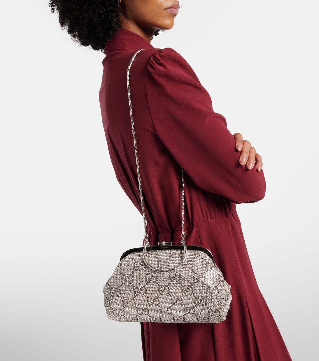 Clutch Evening Medium mit Kristallen | Gucci