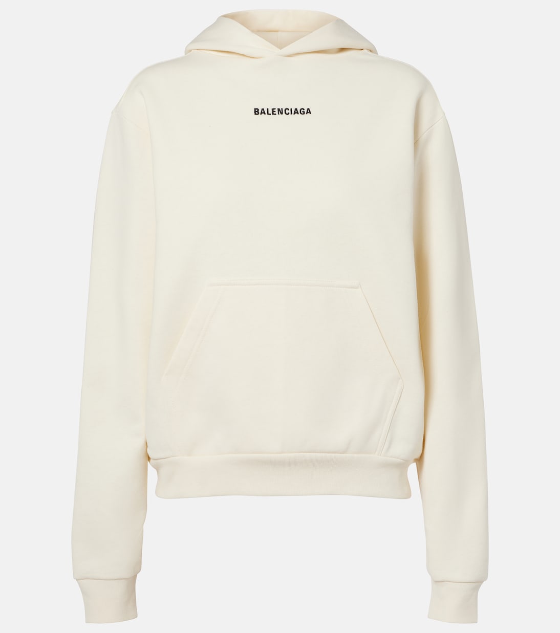 Sweat-shirt à capuche en molleton de coton | Balenciaga
