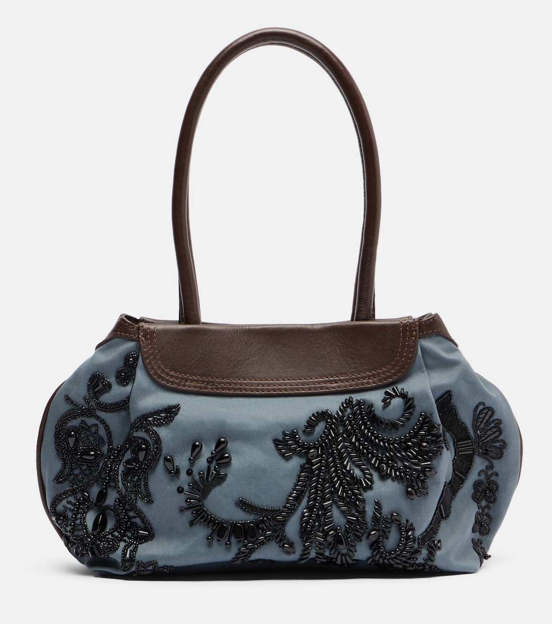 Embellished twill shoulder bag | Dries Van Noten