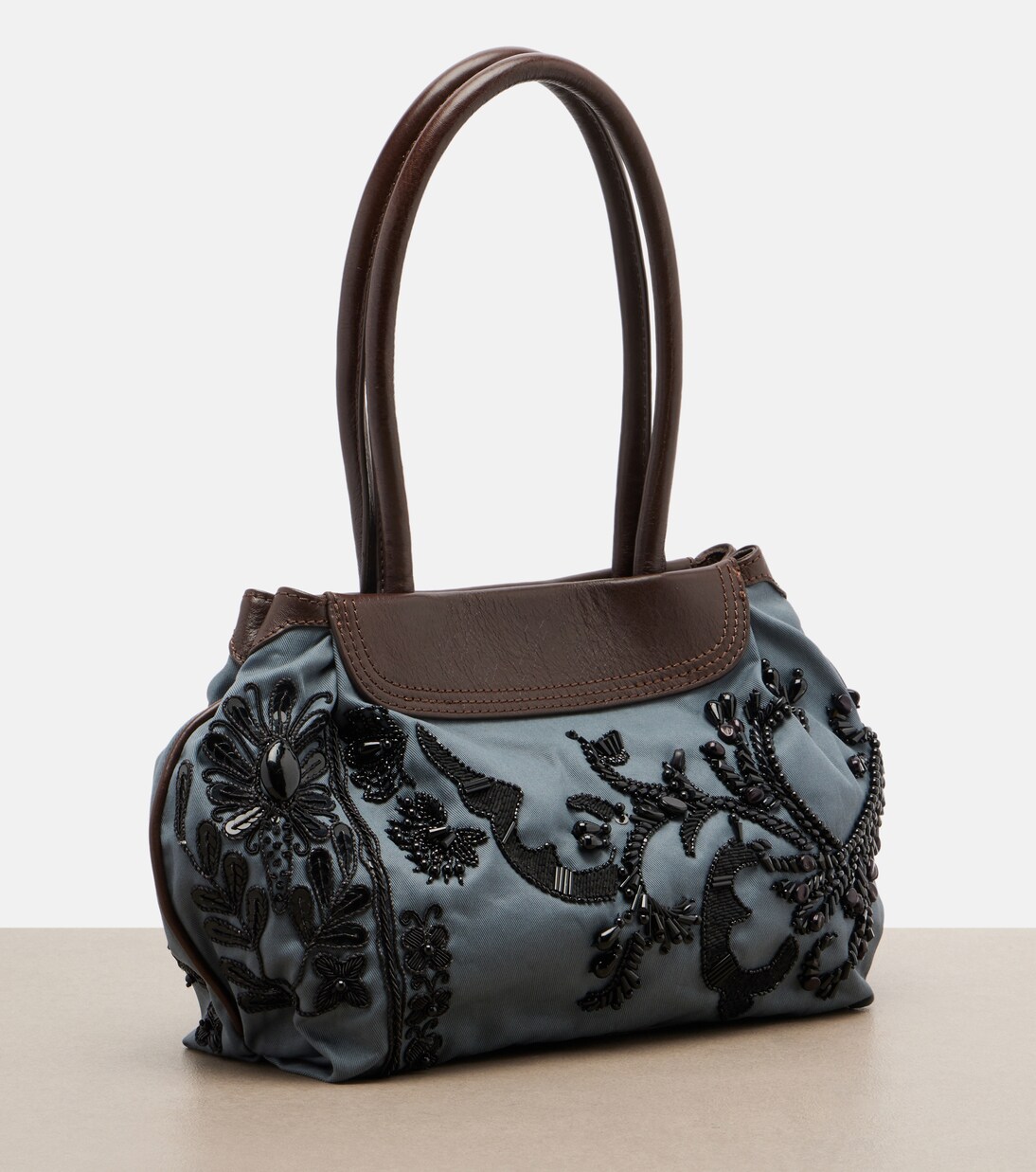 Embellished twill shoulder bag | Dries Van Noten
