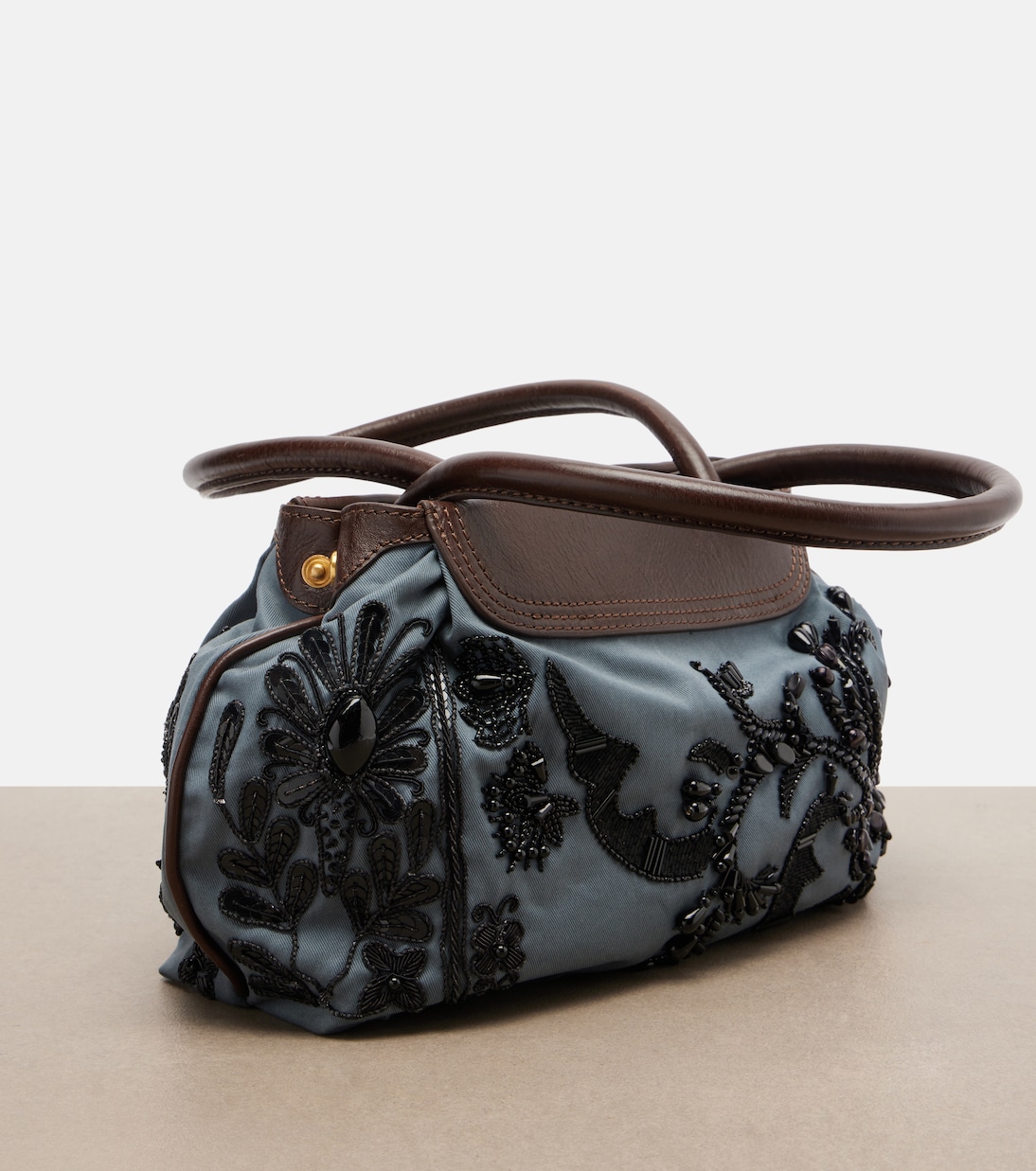 Embellished twill shoulder bag | Dries Van Noten