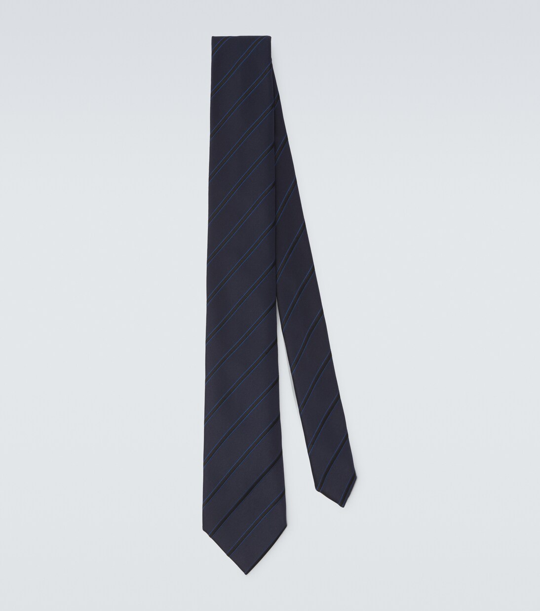 Striped silk jacquard tie | Charvet