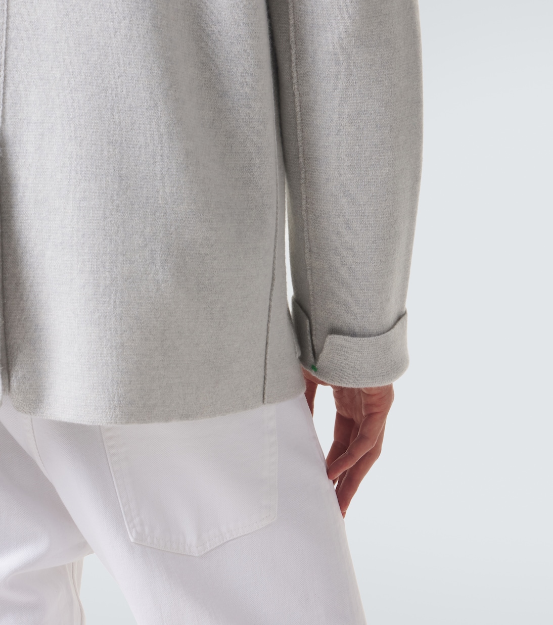 Cashmere blazer with amethyst | God's True Cashmere