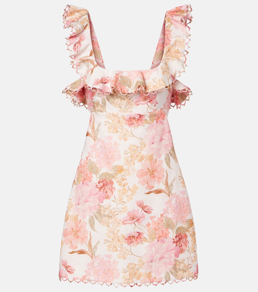 Robe Como en lin à fleurs | Zimmermann
