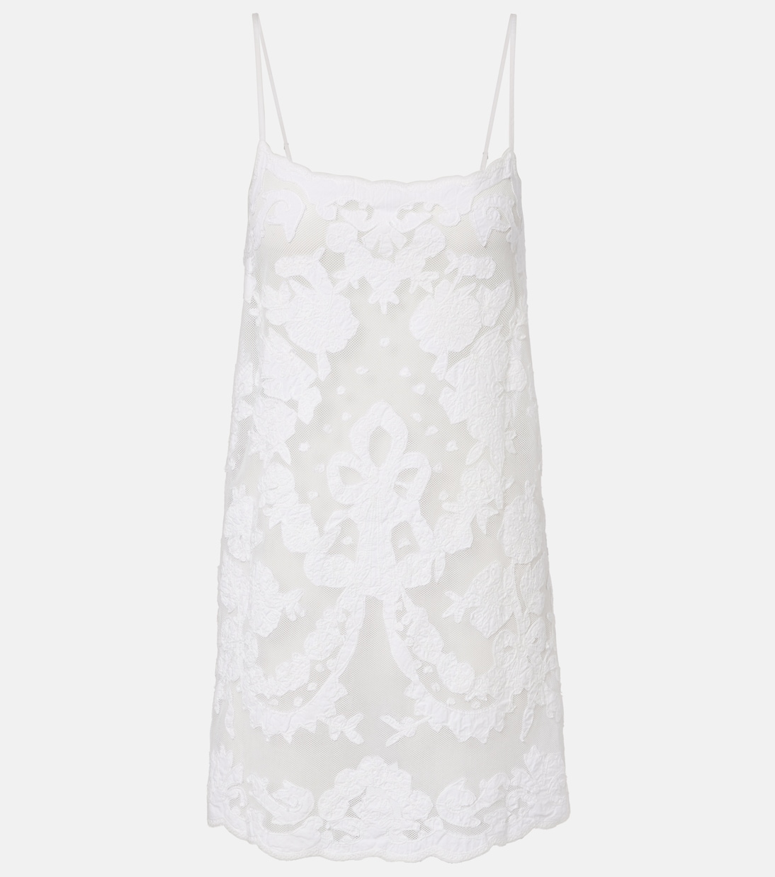 Besticktes Minikleid aus Baumwolle | Juliet Dunn