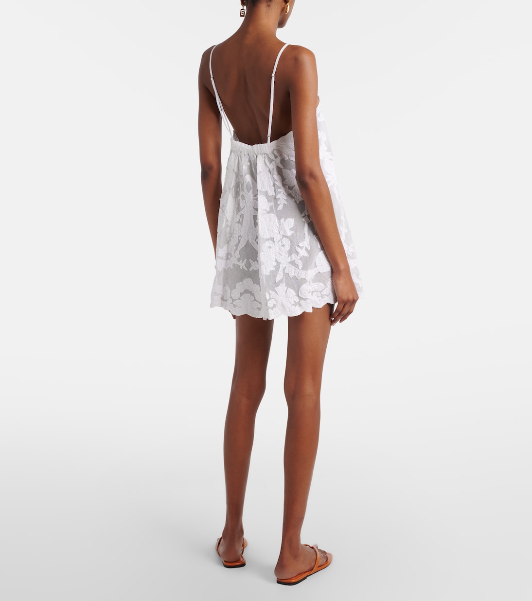 Besticktes Minikleid aus Baumwolle | Juliet Dunn