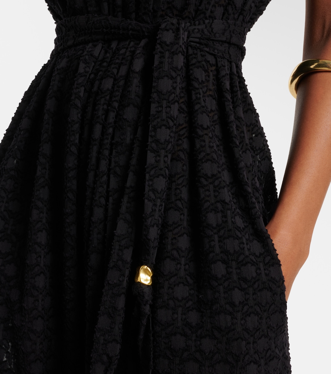 Evening silk and cotton jacquard jumpsuit | Eres