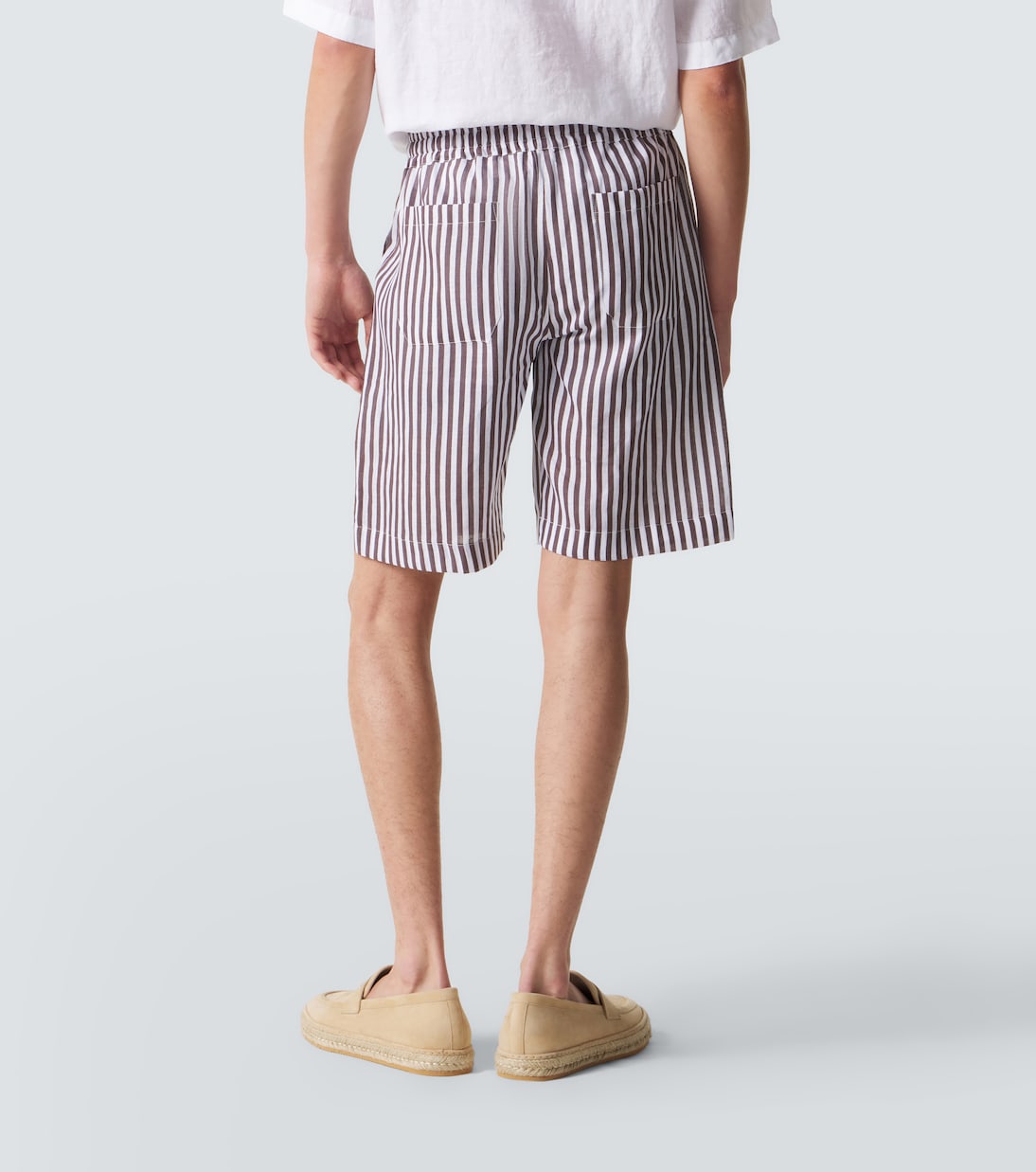 Bermudas de lino a rayas | Fedeli