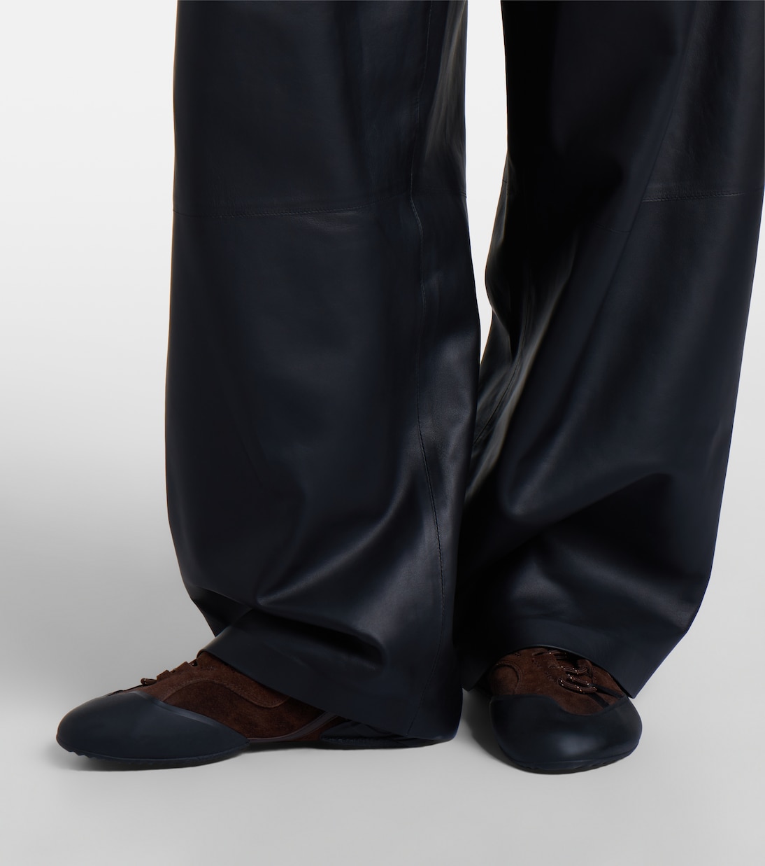 Weite Hose aus Leder | Loewe