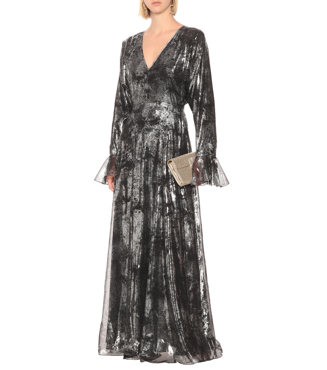 Robe longue imprimée | Halpern