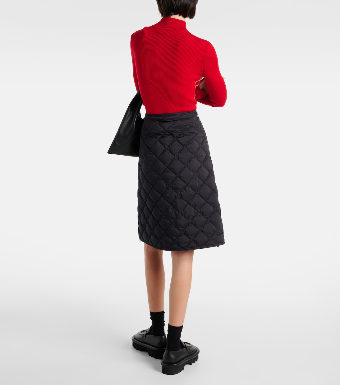 Quilted high-rise down skirt | Moncler