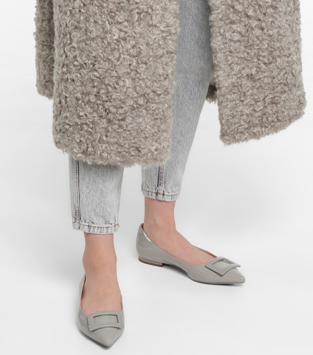 Ballerines Gommettine Ball en cuir verni | Roger Vivier