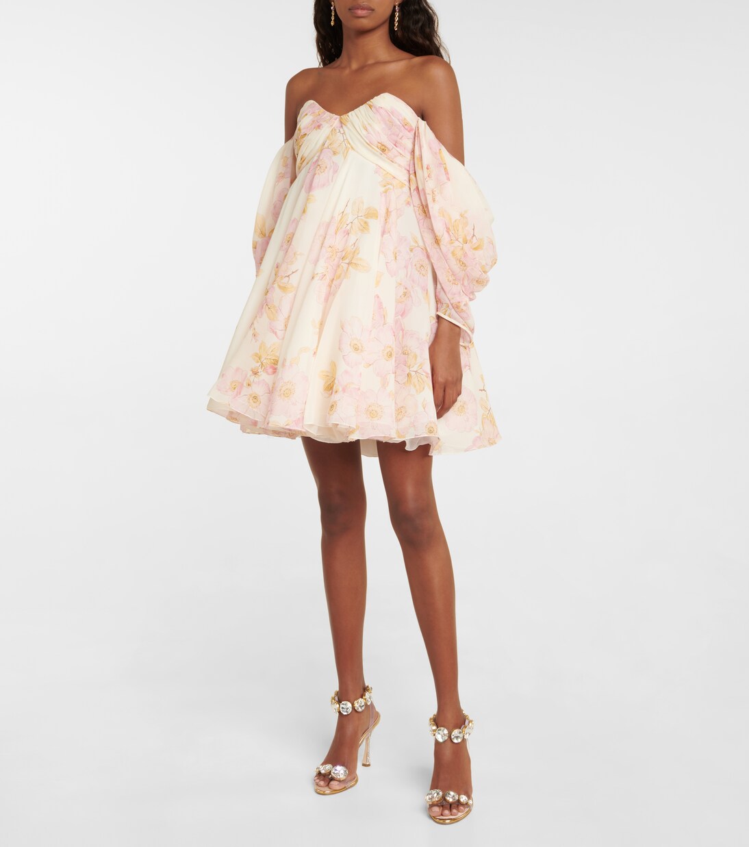 Robe en soie à fleurs | Giambattista Valli