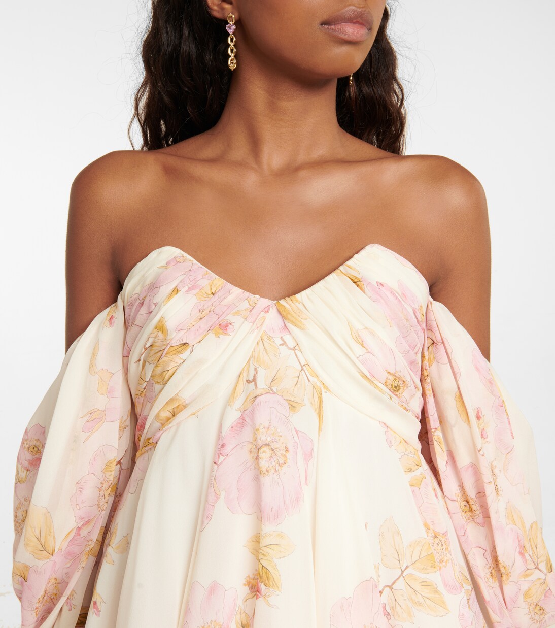 Robe en soie à fleurs | Giambattista Valli