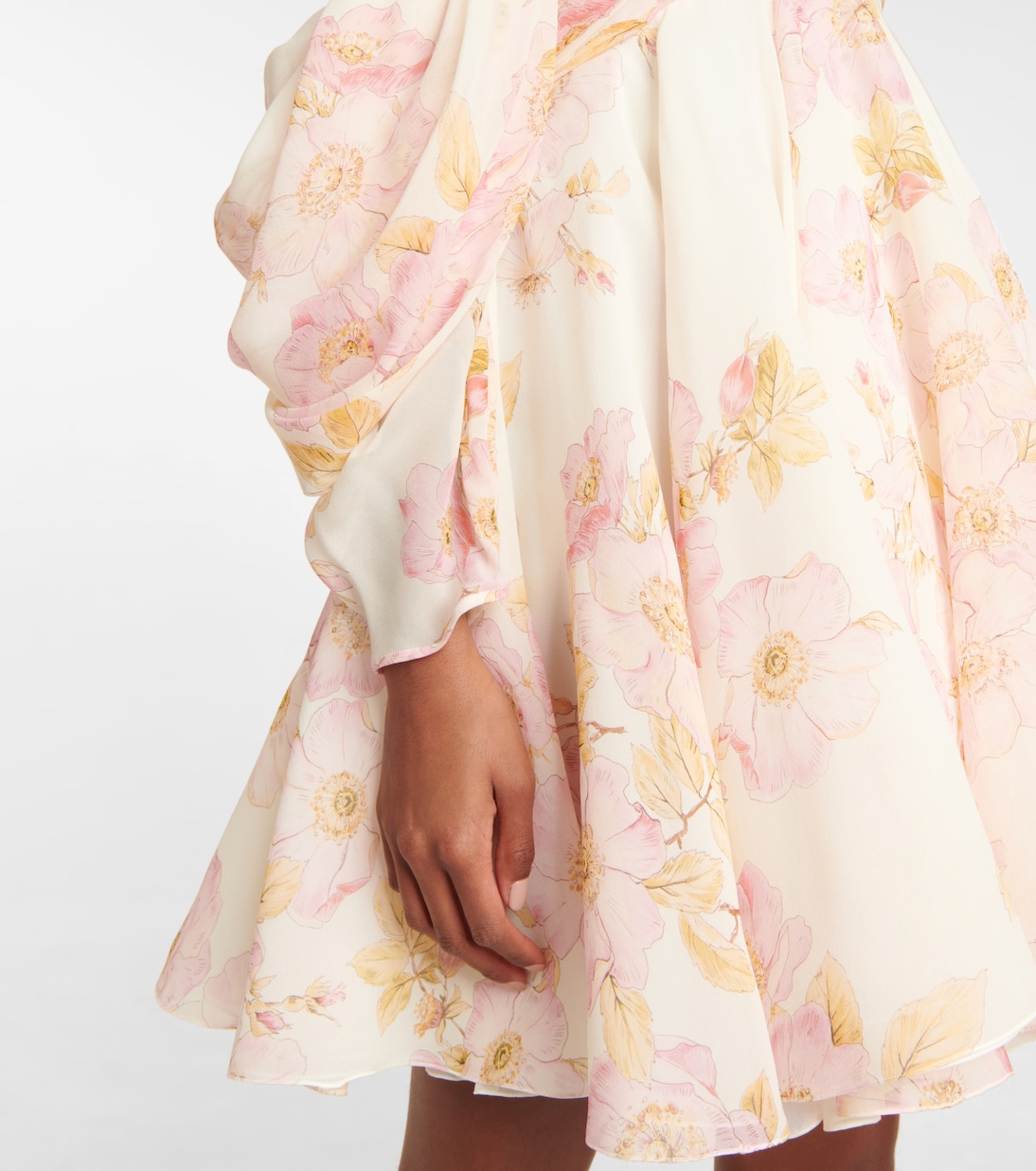 Robe en soie à fleurs | Giambattista Valli