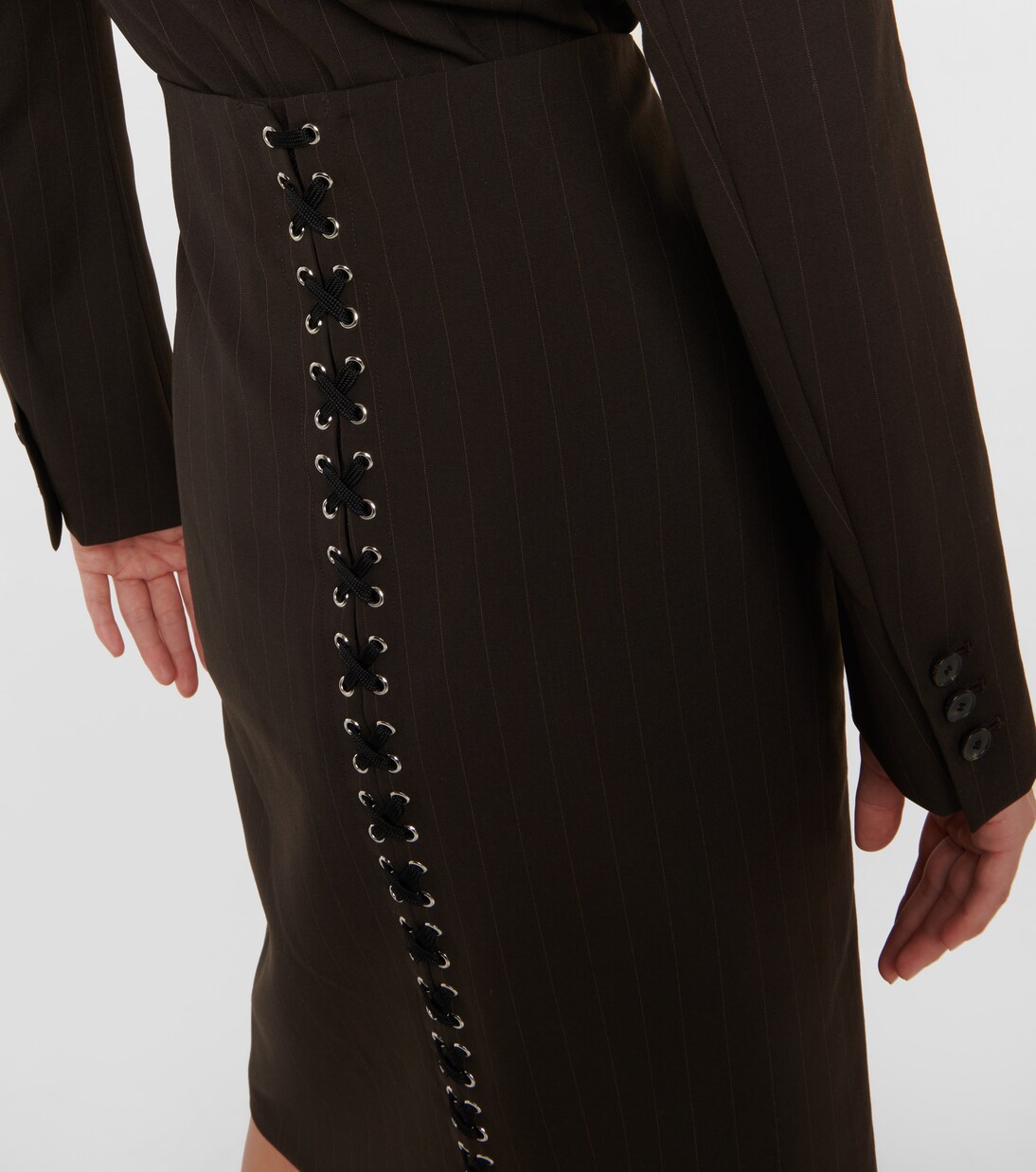 X Lotta Volkova Bleistiftrock aus Wolle | Jean Paul Gaultier