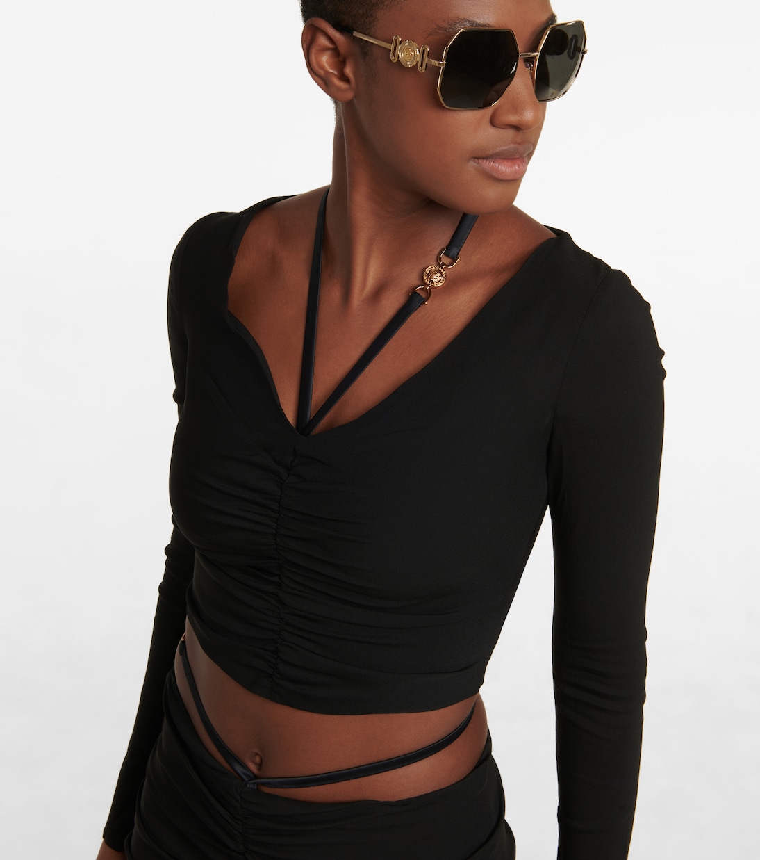 Gerüschtes Cropped-Top | Versace