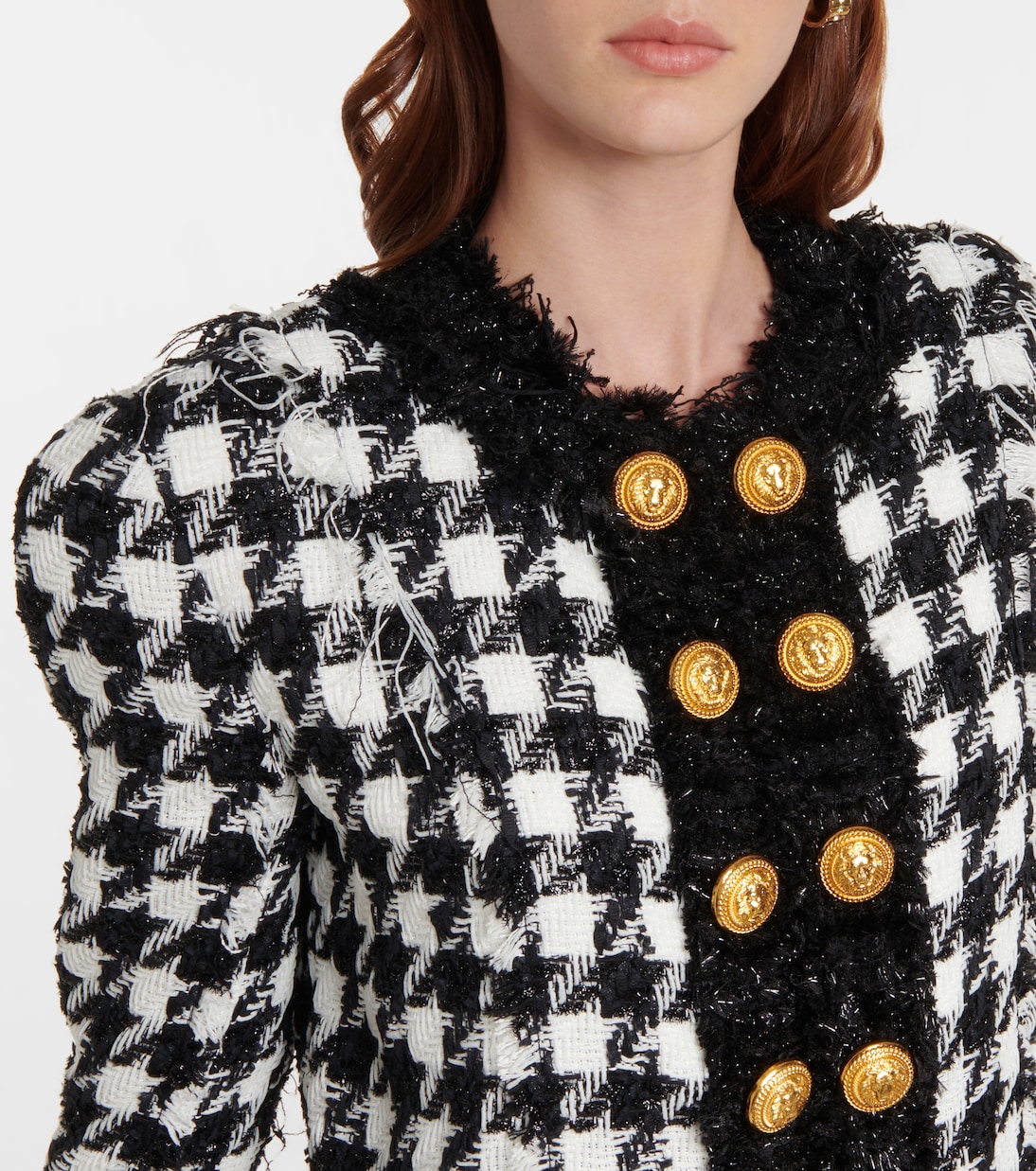 Houndstooth tweed jacket | Balmain
