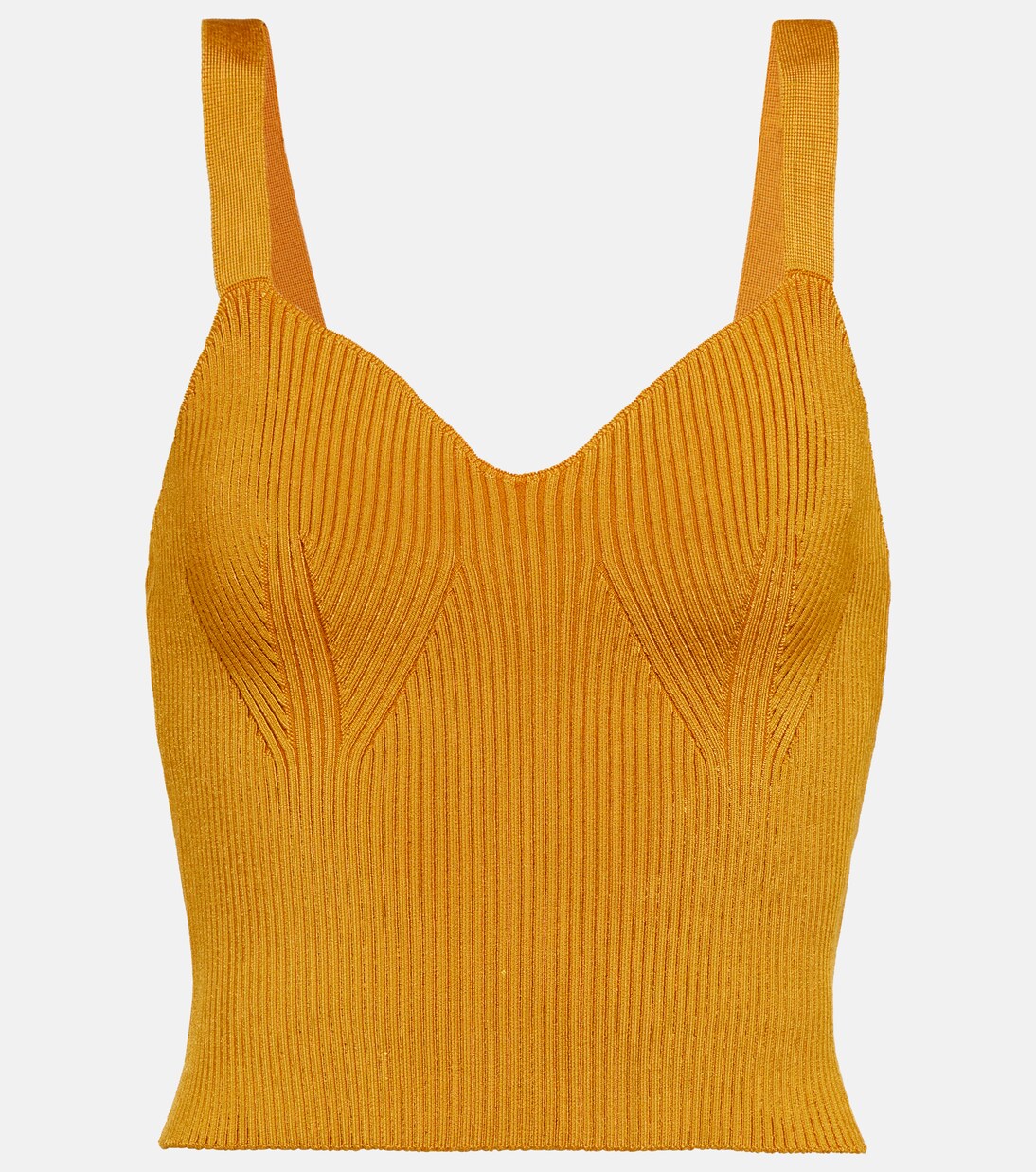 Cropped-Top aus Rippstrick | Vince