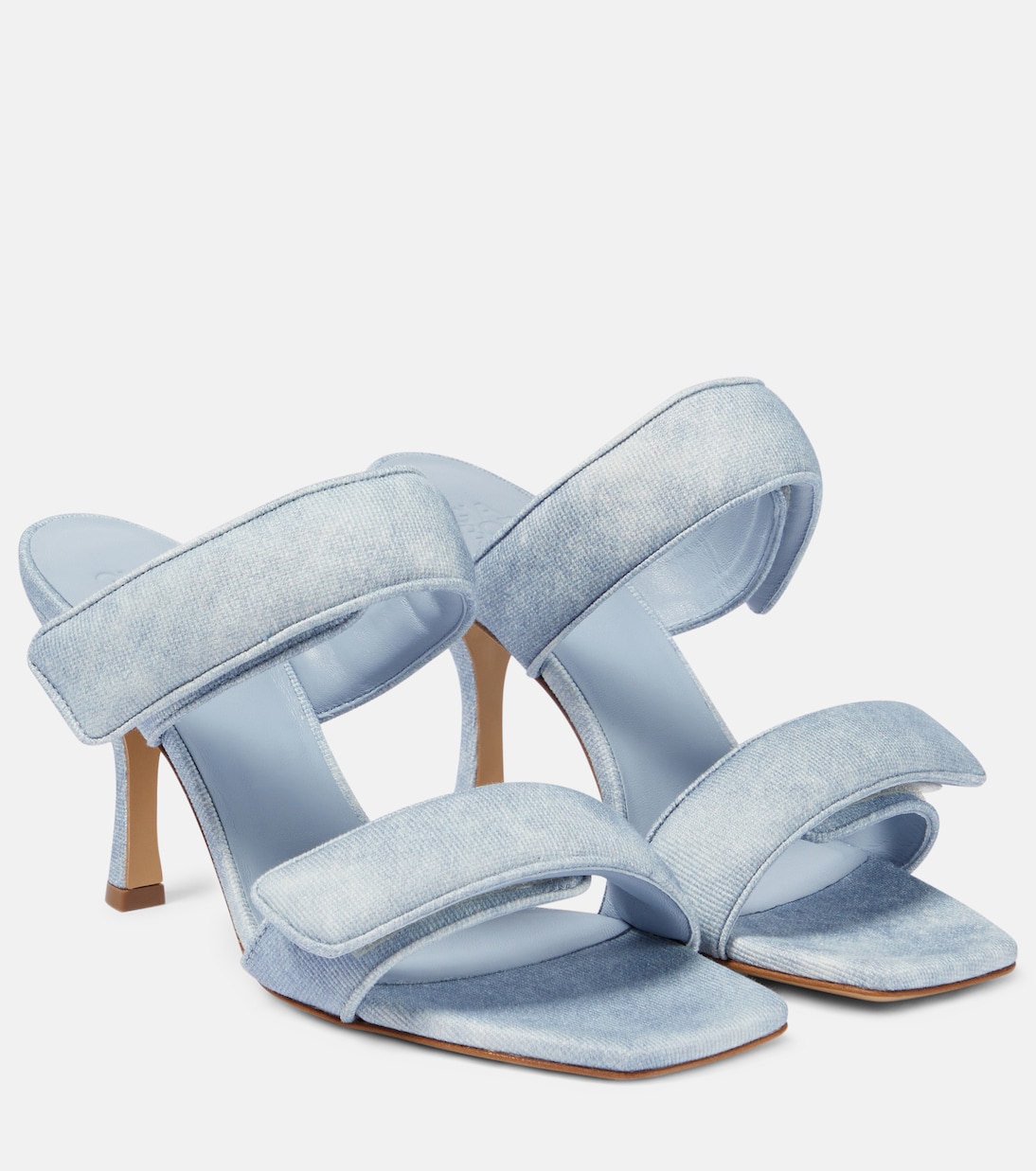 Sandalen Perni 03 Uni aus Denim | Gia Borghini