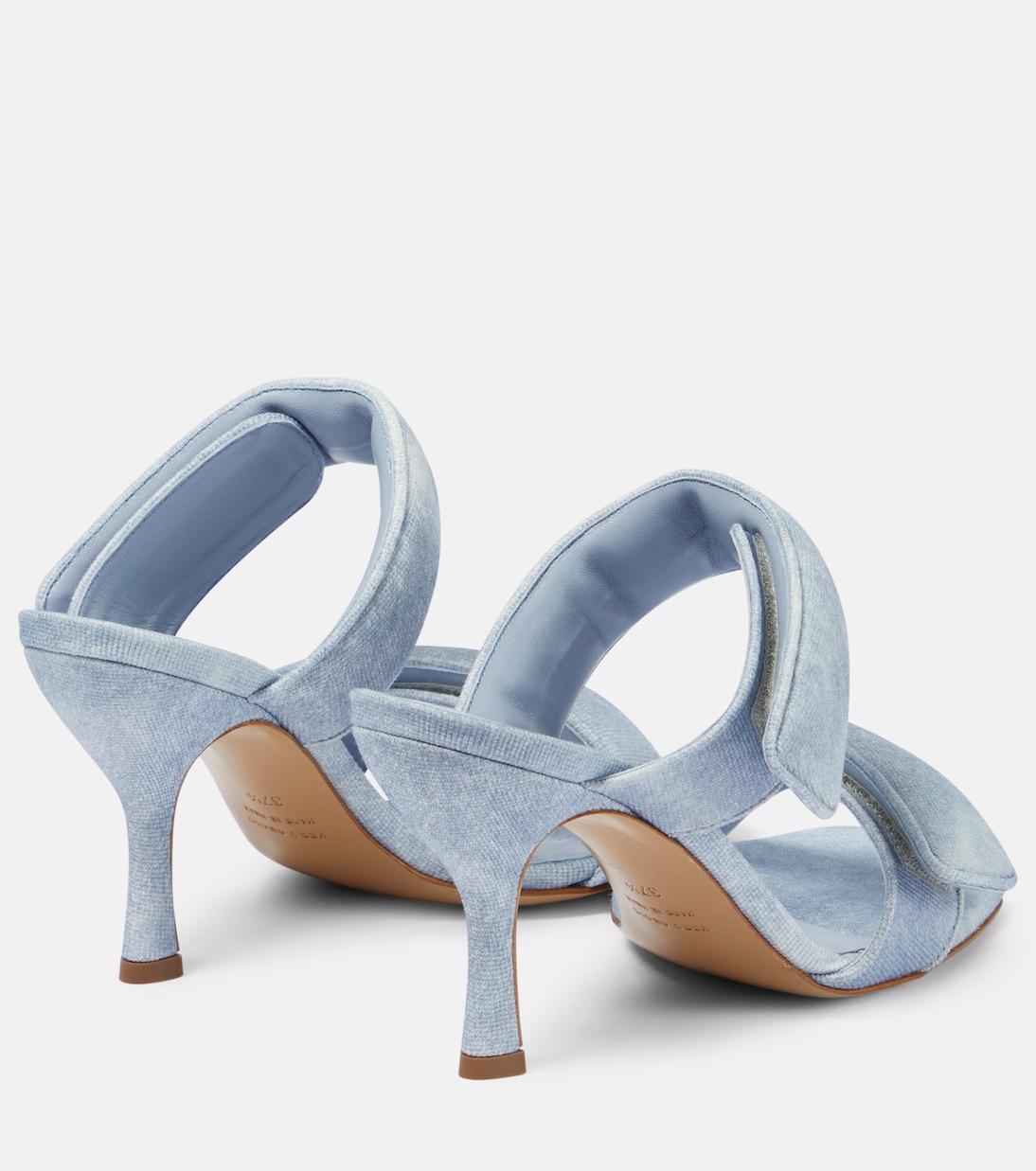 Sandalen Perni 03 Uni aus Denim | Gia Borghini