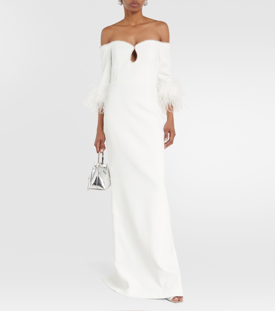 Robe longue de mariée Plume en crêpe | Rebecca Vallance