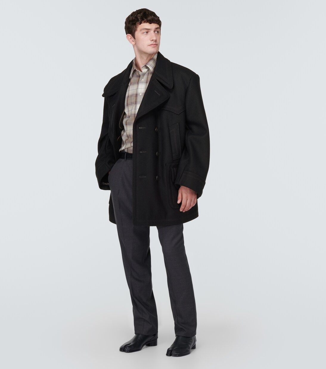 Wool-blend peacoat | Maison Margiela