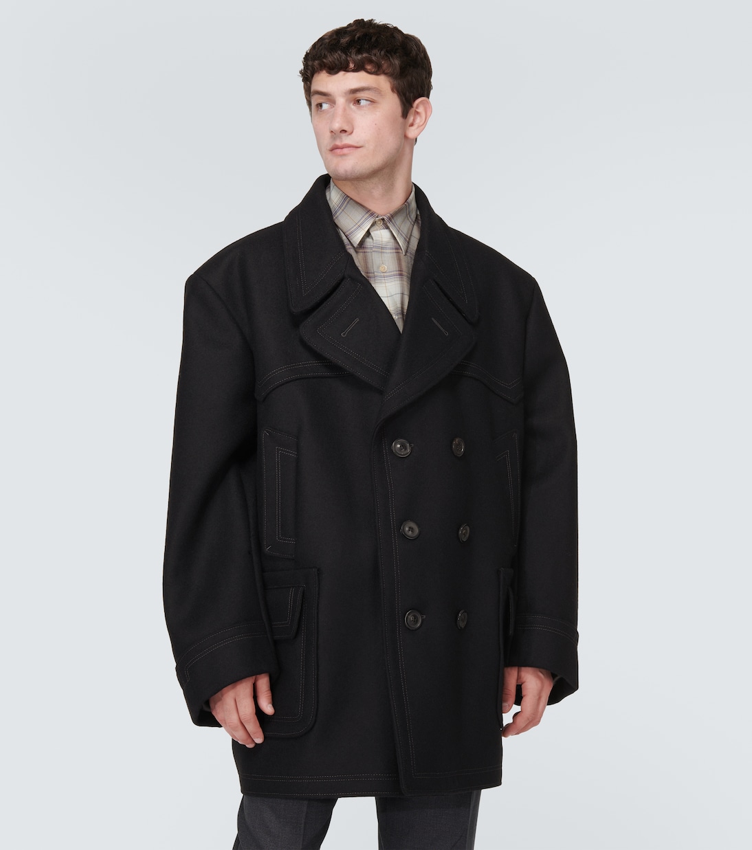 Wool-blend peacoat | Maison Margiela