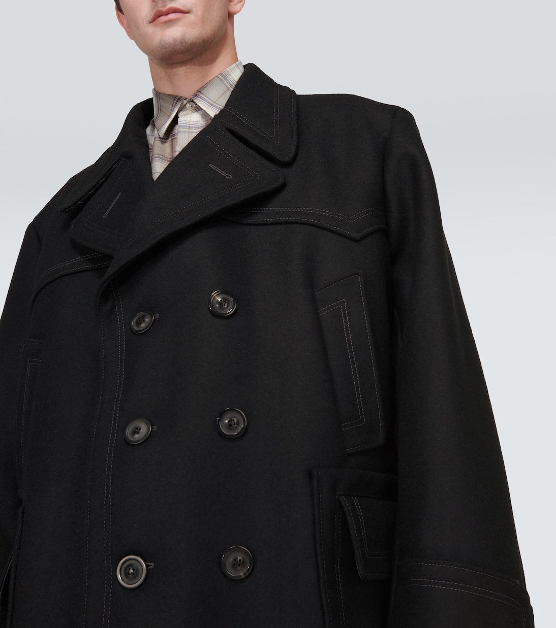 Wool-blend peacoat | Maison Margiela