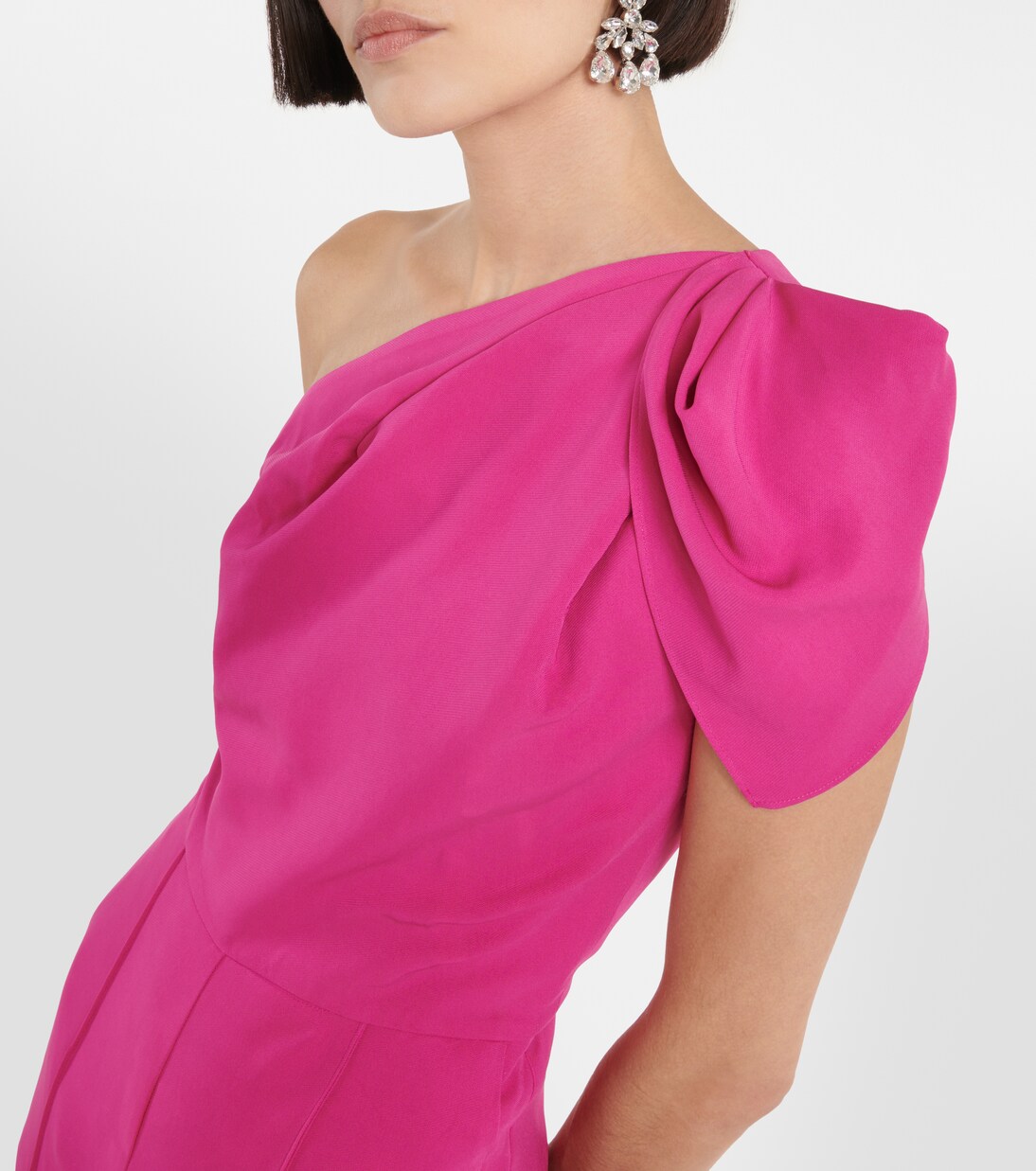 Asymmetric crêpe jumpsuit | Roland Mouret