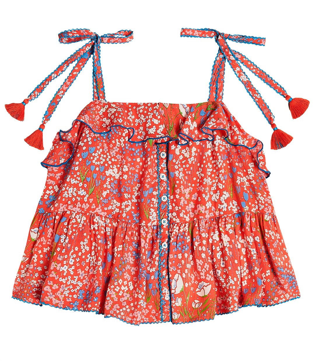 Astra floral top | Poupette St Barth Kids