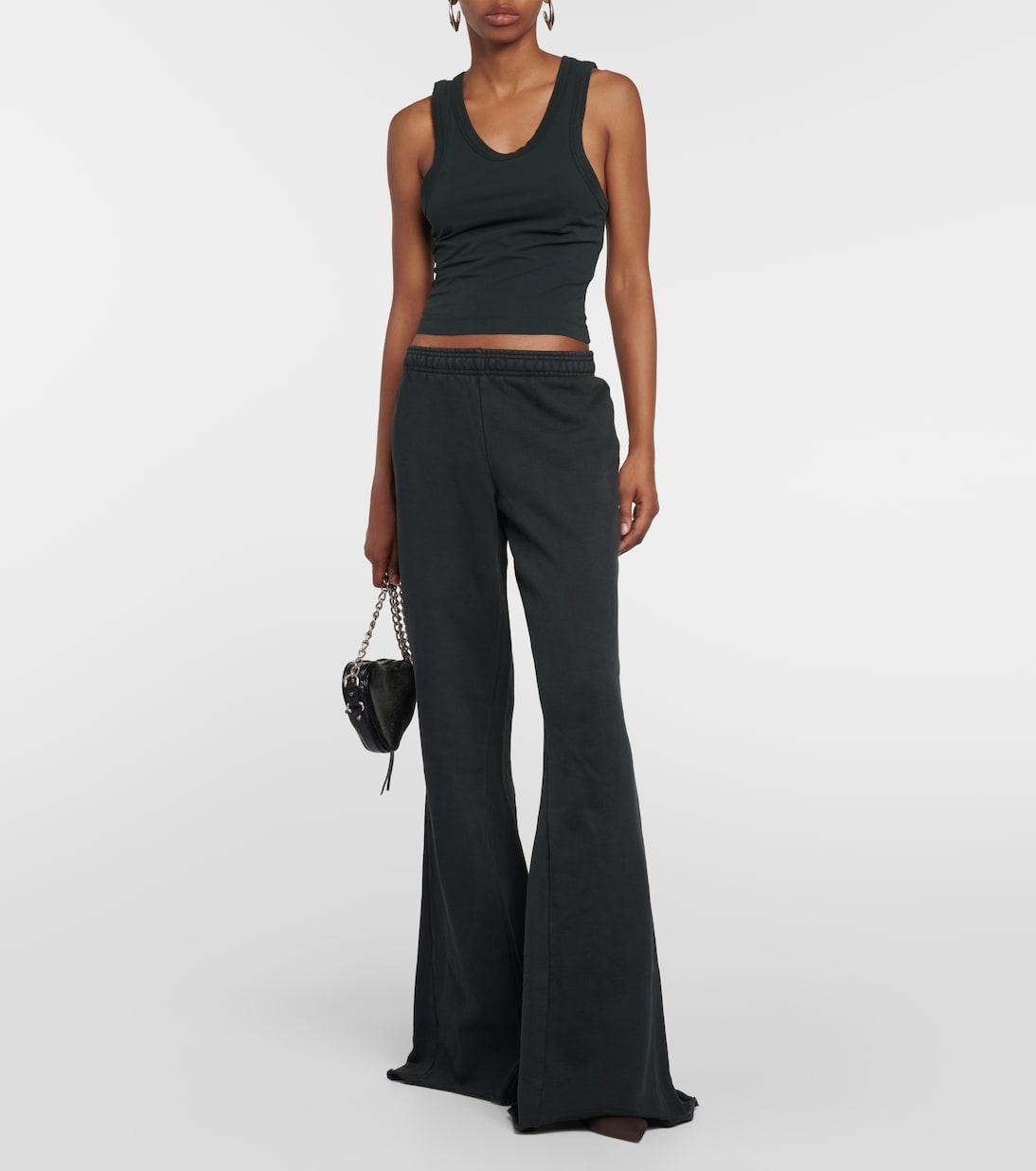 Pantaloni sportivi flared in cotone | Entire Studios