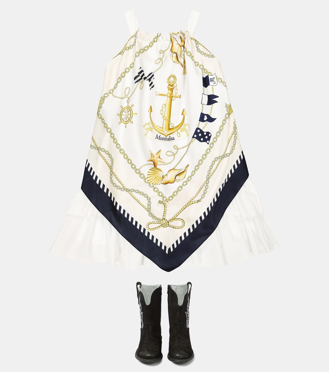 Bottines santiags en cuir | Monnalisa