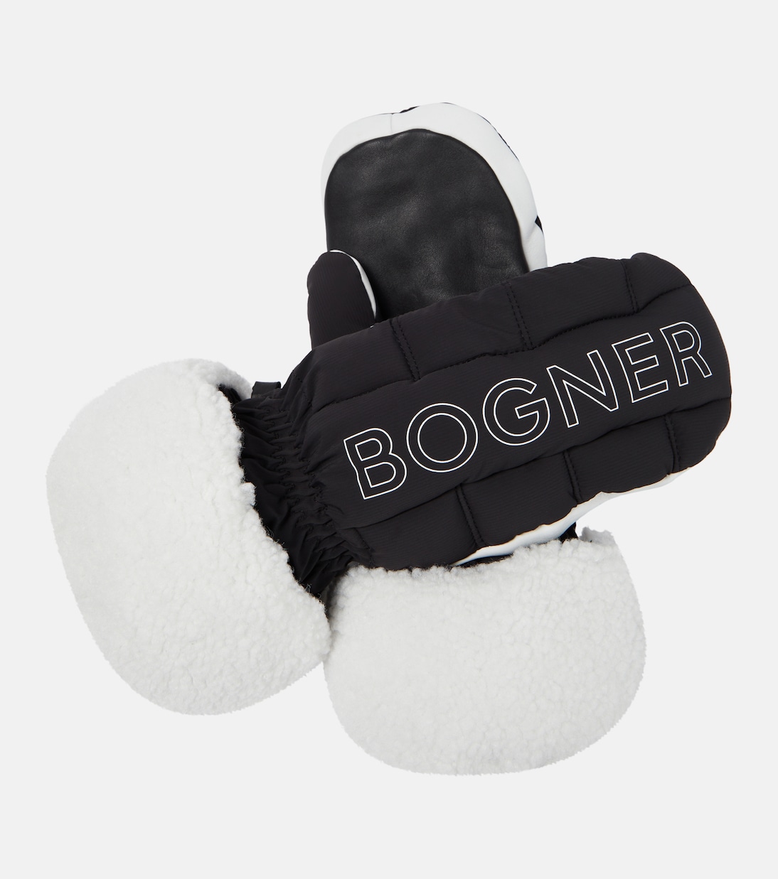 Sabina shearling ski mittens | Bogner
