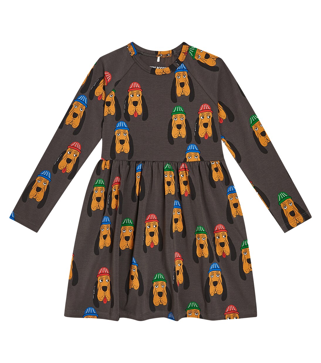 Bloodhound cotton jersey dress | Mini Rodini