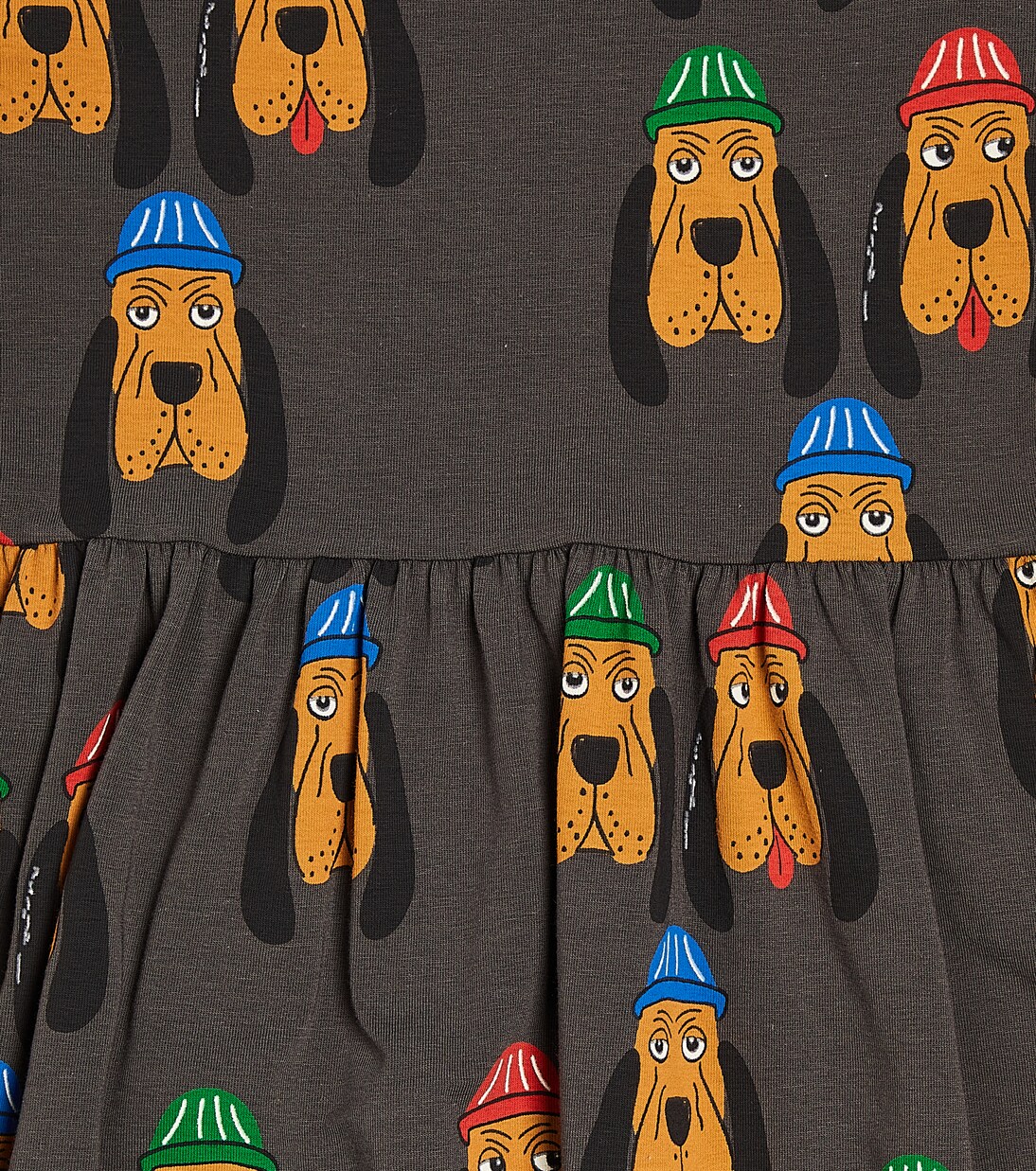 Bloodhound cotton jersey dress | Mini Rodini