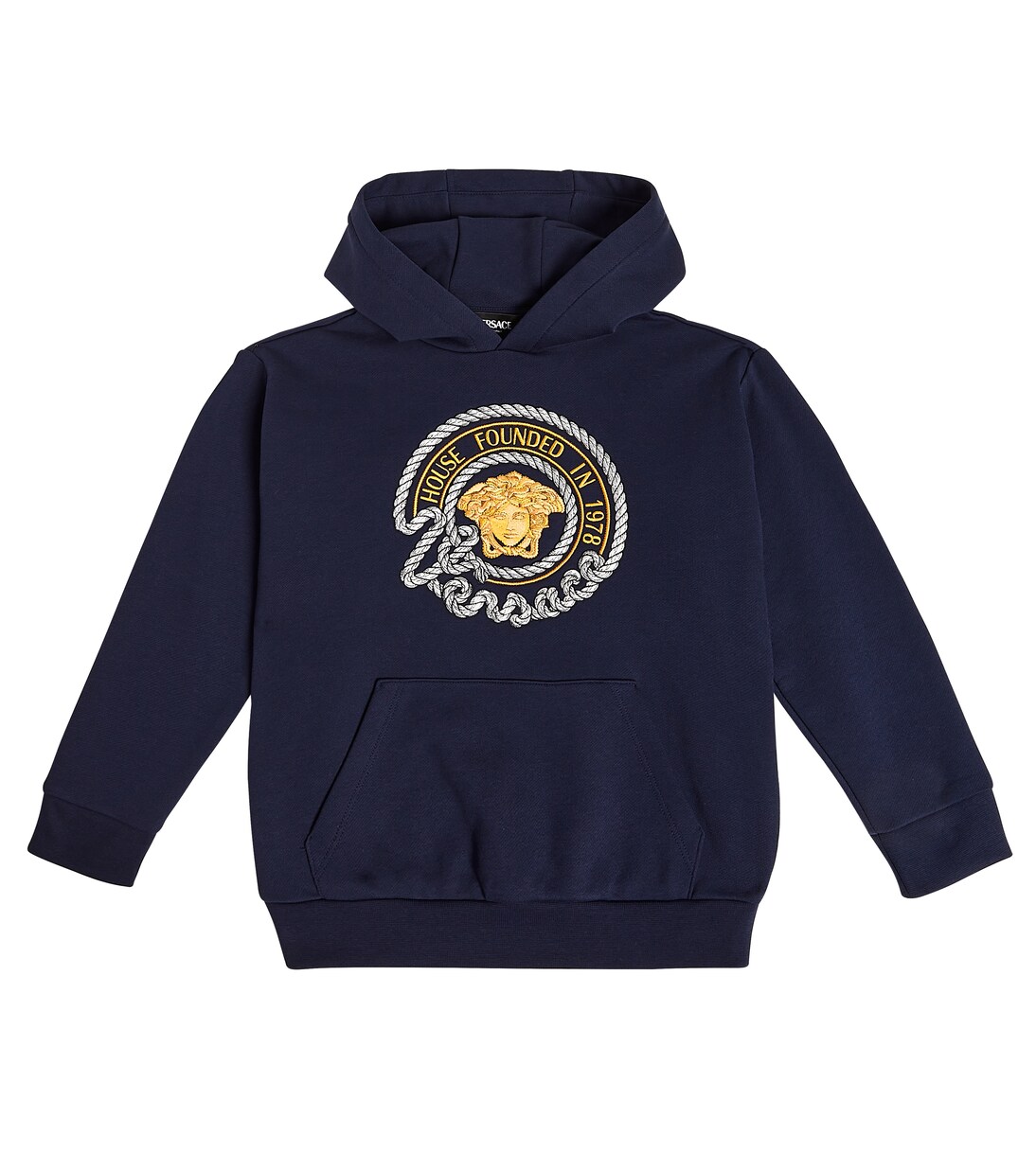 Medusa cotton jersey hoodie | Versace Kids